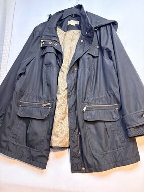 Michael Kors Black Jacket with Beige Logo Lining